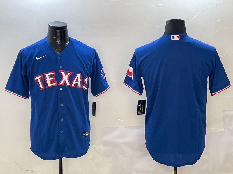 Men Texas Rangers Blank Blue Game 2025 Nike MLB Jersey style 4->texas rangers->MLB Jersey
